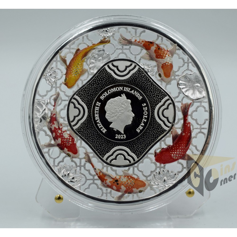 Filigree Koi Fortune 2 Oz- 2023 Solomon Islands