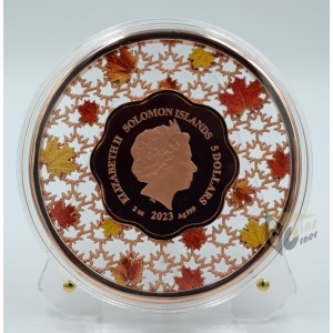 Filigree Maple Leaf 2 Oz- 2023 Solomon Islands