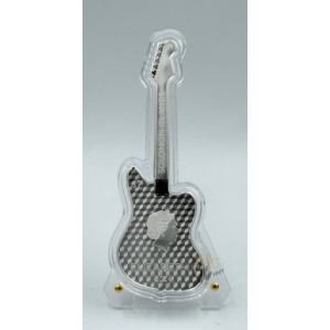 Solomon Islands 2024 Fender Jaguar 1 Oz Proof Guitar Shape Silver Coin 