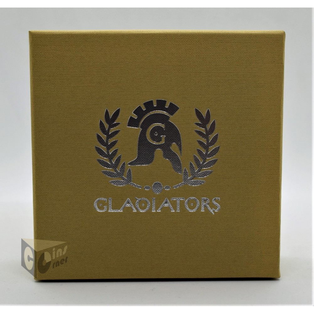 Retiarius Roman Gladiators 2oz Antique Finish - 2017 Solomon Islands