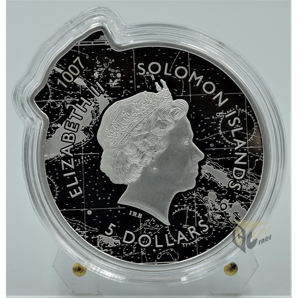 Solomon Islands 2021 Great White Shark Ocean Predators 2oz Silver Proof Coin