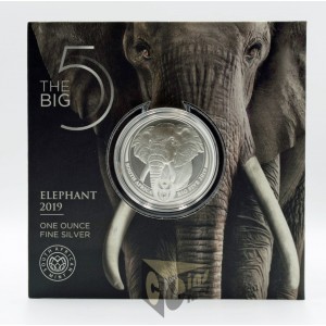 Elephant The Big Five  1 Oz - 2019 South Africa 