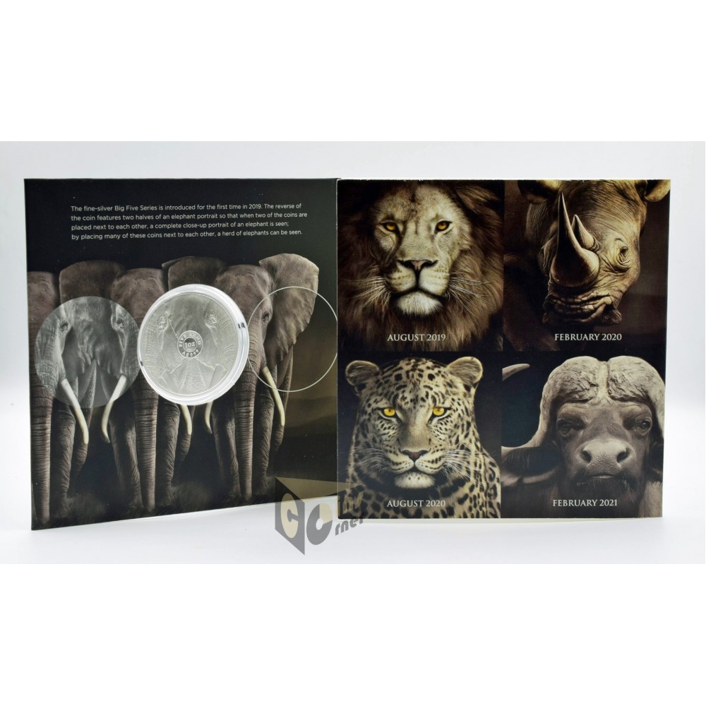 Elephant The Big Five  1 Oz - 2019 South Africa 