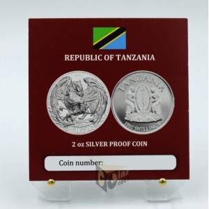 Tanzania 2018 Griffin Mythological Animals Series 2 Oz Proof High Relief Silver Coin