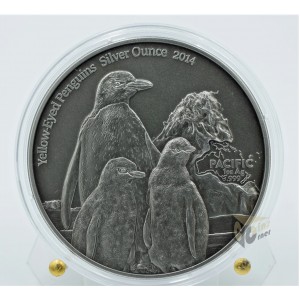 Yellow-Eyed Penguins 1 Oz - 2014 Tokelau
