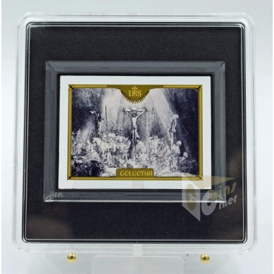 Jesus Christ Golgotha 1/200 oz Gold Coin Bar in Box with Certificate  Tokelau 2022