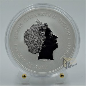 Tuvalu 2017 Chinese New Year Dragon 1 Oz Silver Proof Coin