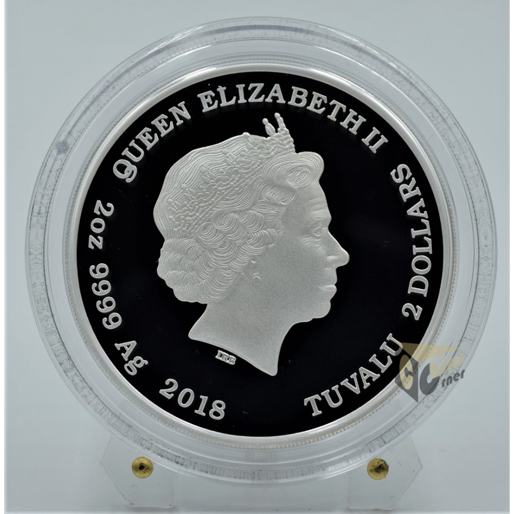Birthday Wishes in 11 Language 2 Oz Proof - 2018 Tuvalu