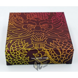 Tuvalu 2018 Chinese New Year Dragon 1 Oz Silver Proof Coin