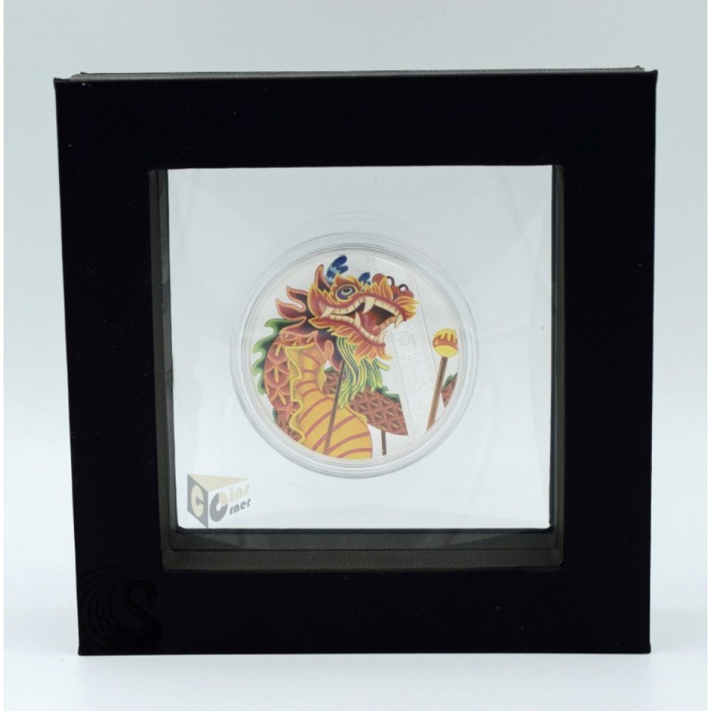 Tuvalu 2019 Chinese New Year Dragon 1 Oz Silver Proof Coin