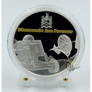 James Bond 007 50th Anniversary Diamonds Are Forever 1 Oz - 2021 Tuvalu