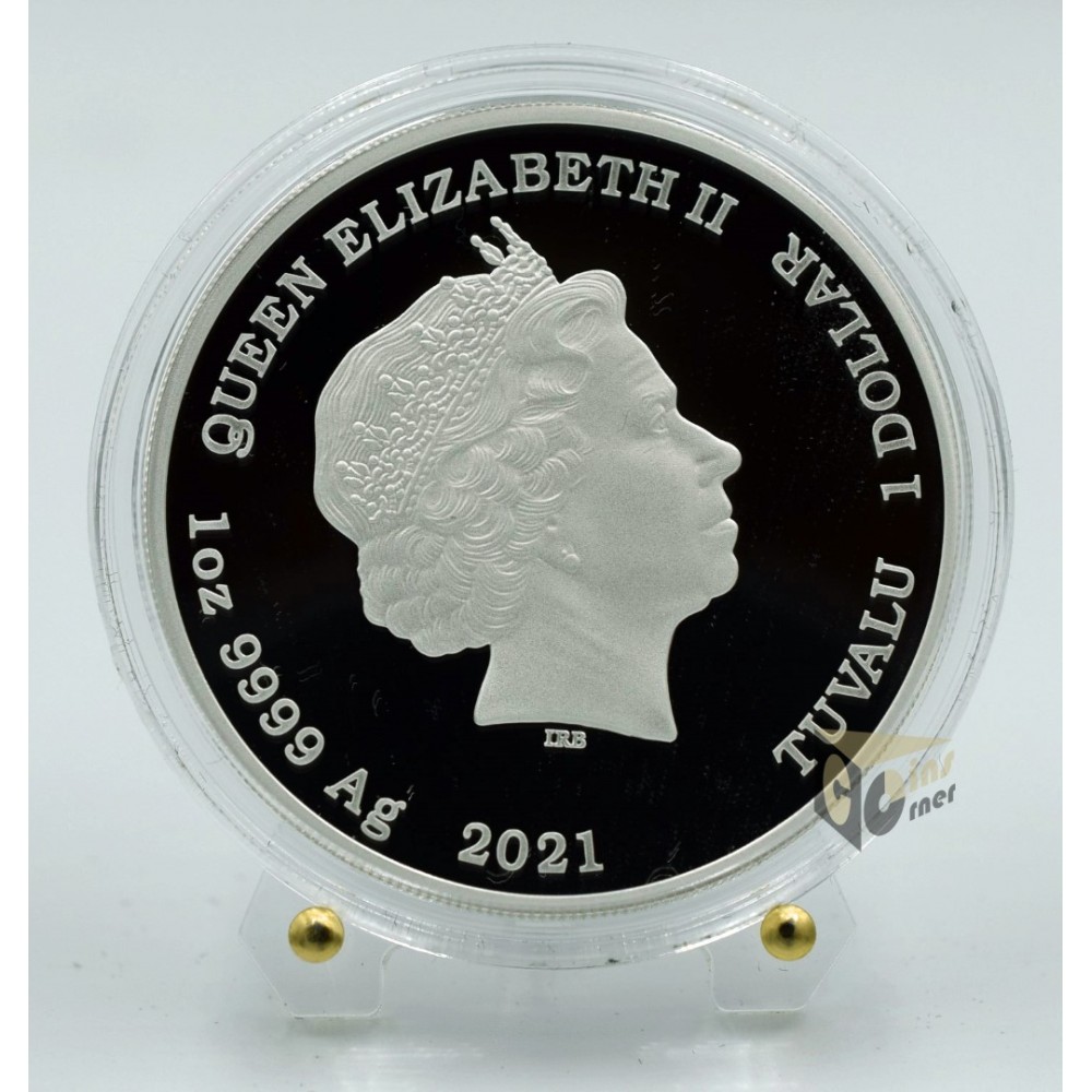 James Bond 007 50th Anniversary Diamonds Are Forever 1 Oz - 2021 Tuvalu