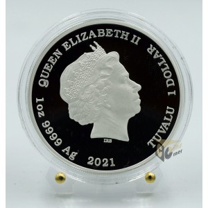 James Bond 007 50th Anniversary Diamonds Are Forever 1 Oz - 2021 Tuvalu