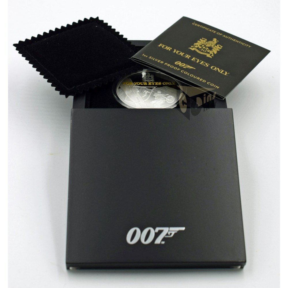 James Bond 007 40th Anniversary For Your Eyes Only 1 Oz - 2021 Tuvalu