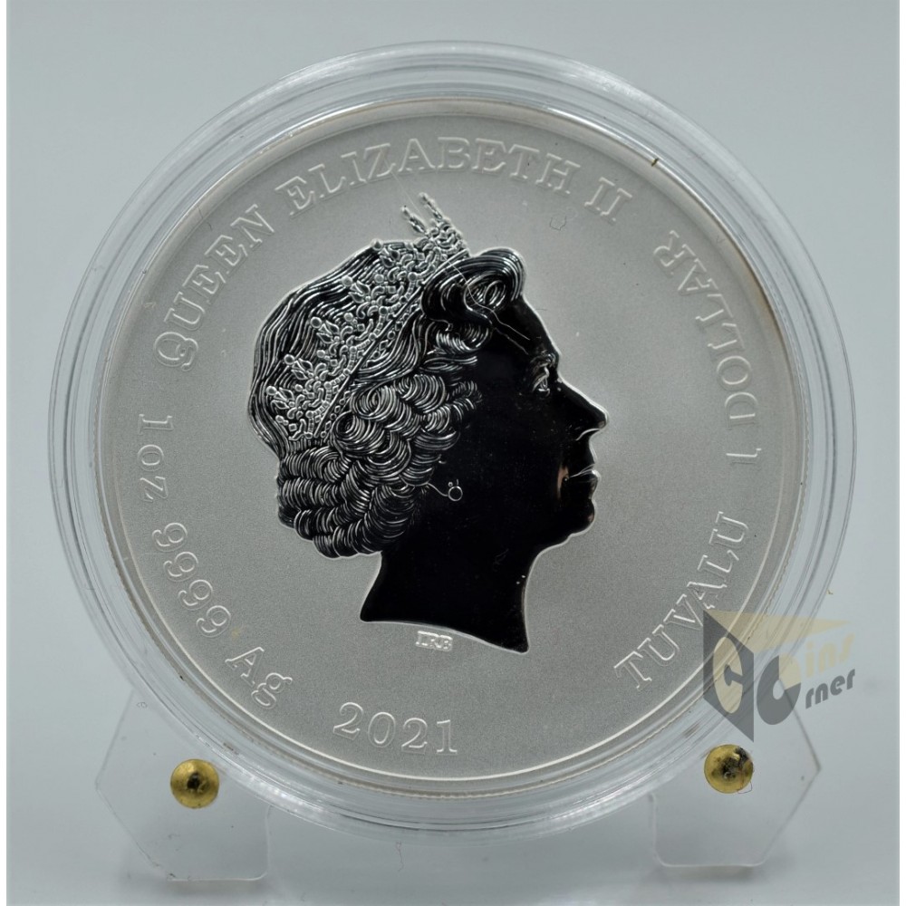 John Wayne on the Horse 1 Oz - 2021 Tuvalu