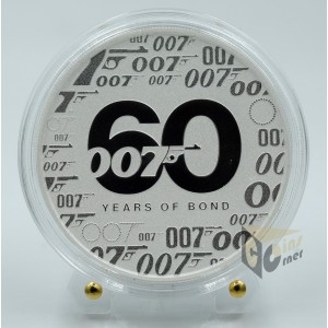 Tuvalu 2022 James Bond 007 60th Anniversary 1 Oz Silver Coin