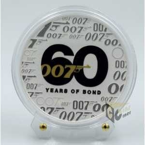 James Bond 007 60th Anniversary Colorized Edition 1 Oz - 2022 Tuvalu