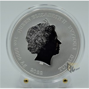 Chun Li Street Fighter 1 Oz Colorized edition - 2022 Tuvalu