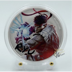 Ryu Street Fighter 1 Oz Colorized Edition - 2022 Tuvalu