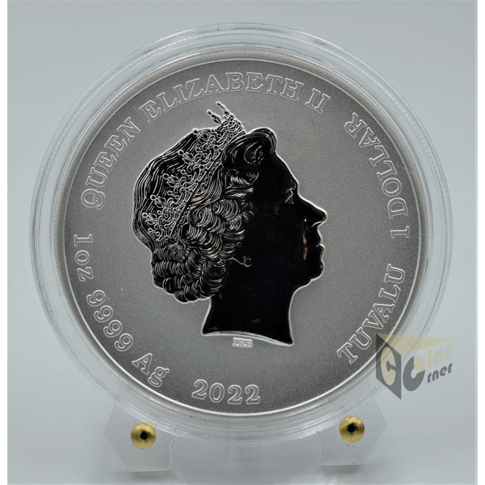 Ryu Street Fighter 1 Oz Colorized Edition - 2022 Tuvalu