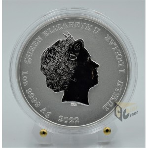 Ryu Street Fighter 1 Oz Colorized Edition - 2022 Tuvalu