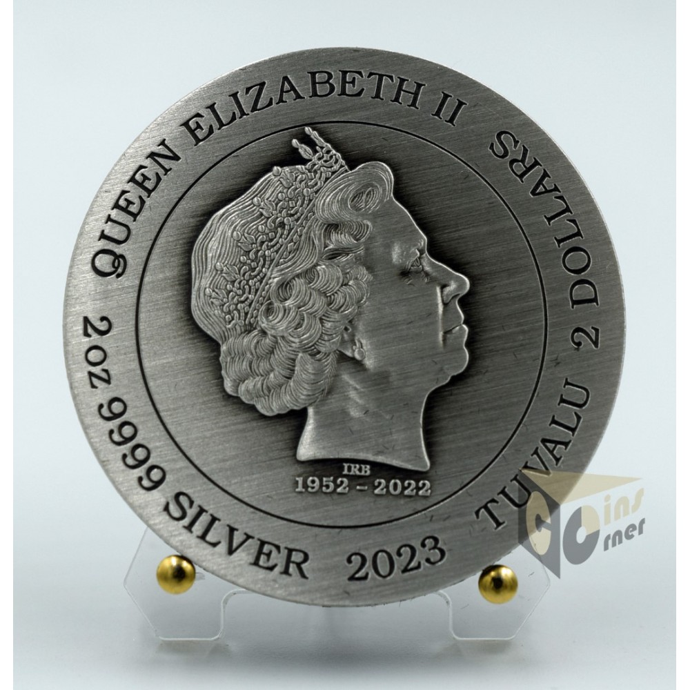 The Phantom 2 Oz Antique Colorized  - 2023 Tuvalu