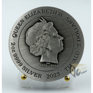 The Phantom 2 Oz Antique Colorized  - 2023 Tuvalu