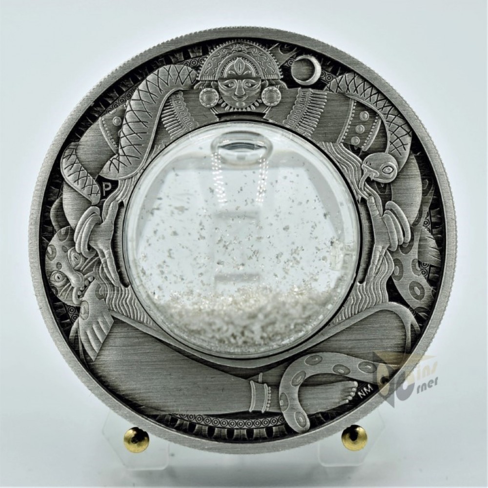 Tuvalu 2021 Tears of the Moon Antique Finish 2 Oz Silver Coin