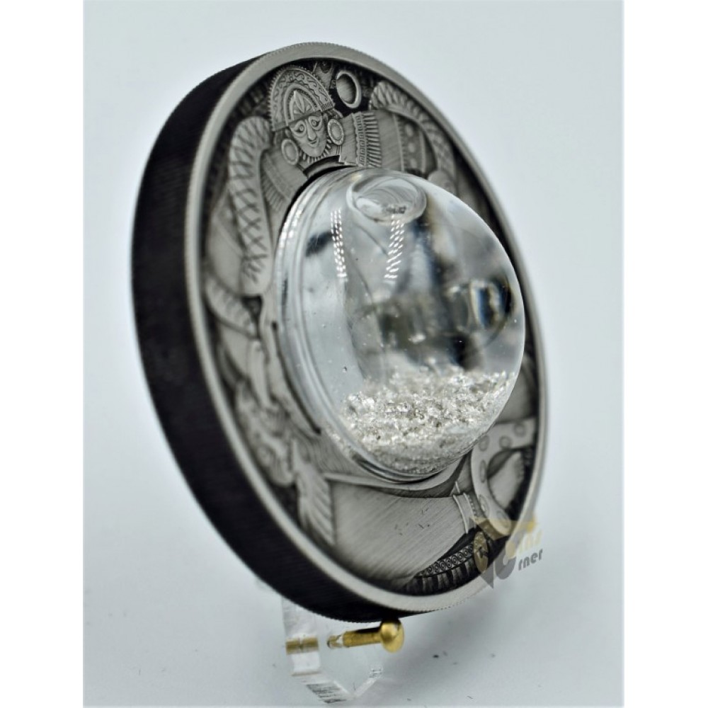 Tuvalu 2021 Tears of the Moon Antique Finish 2 Oz Silver Coin