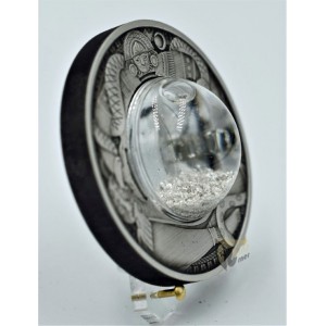 Tuvalu 2021 Tears of the Moon Antique Finish 2 Oz Silver Coin