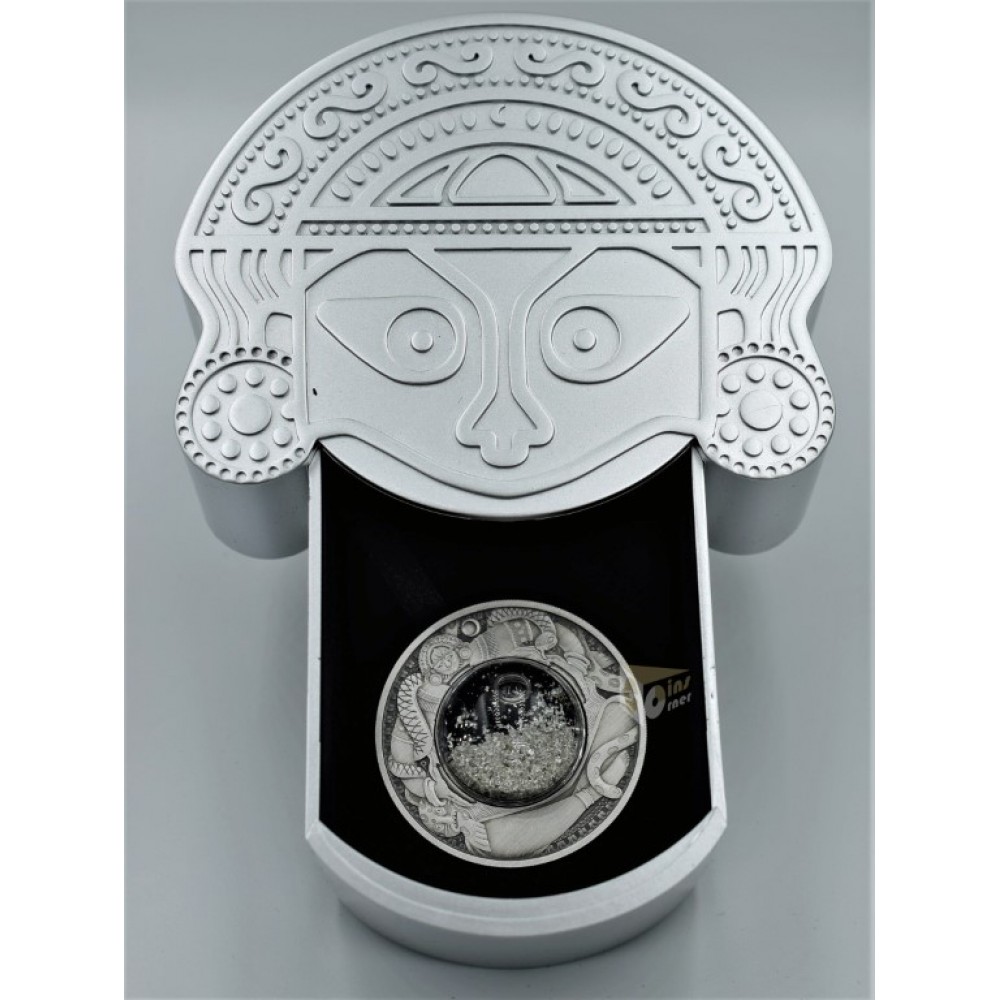 Tuvalu 2021 Tears of the Moon Antique Finish 2 Oz Silver Coin