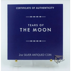 Tuvalu 2021 Tears of the Moon Antique Finish 2 Oz Silver Coin