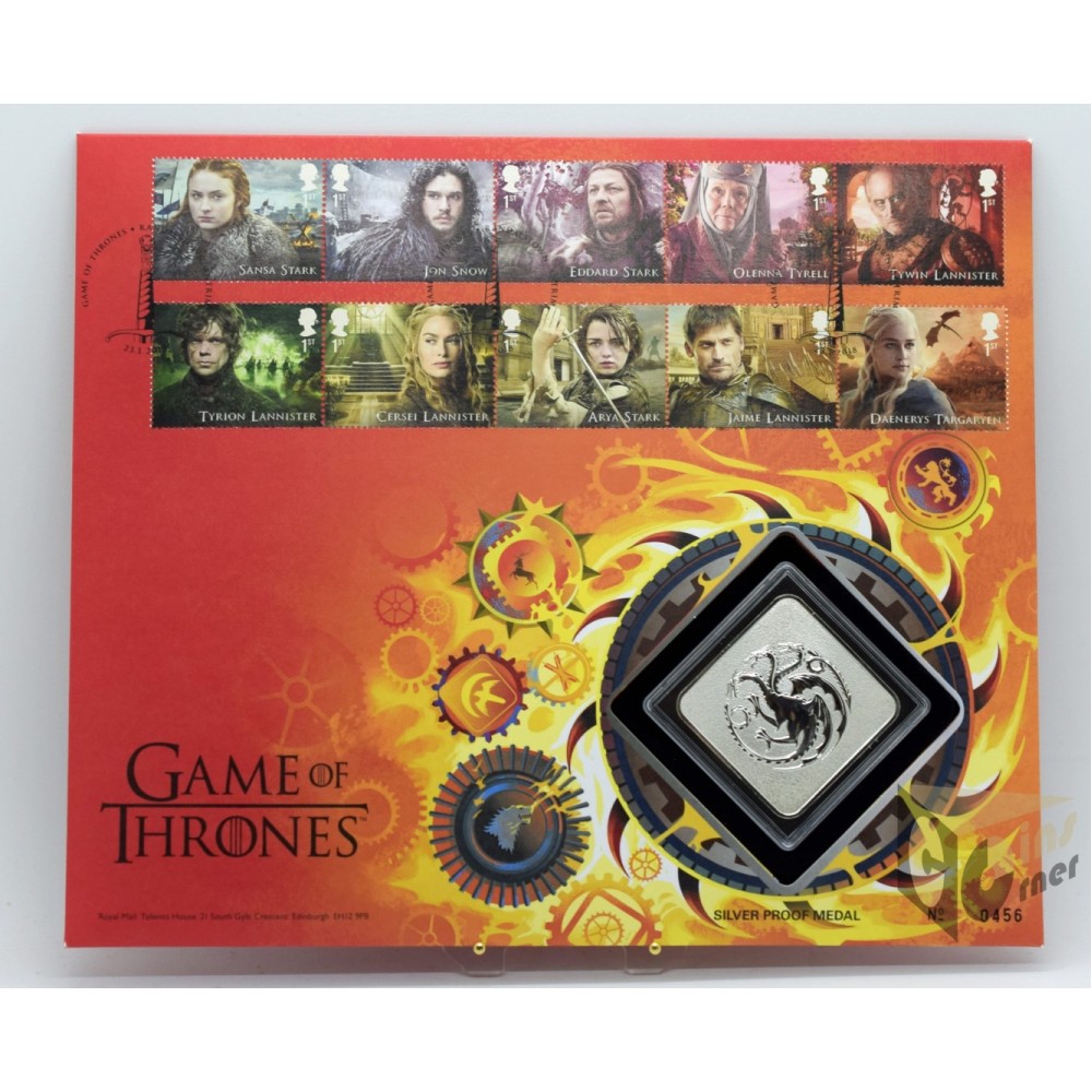House Targaryen Game of Thrones Proof Medal - United Kingdom