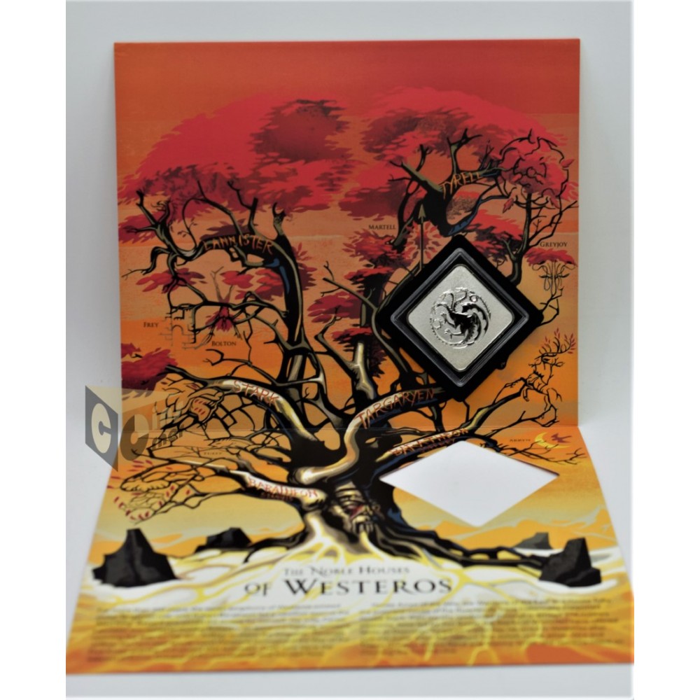 House Targaryen Game of Thrones Proof Medal - United Kingdom