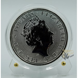 Unicorn of Scotland - Queen's Beasts 2 Oz Colorized - 2018 United Kingdom