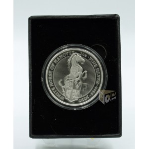 White Horse of Hanover - Queen's Beasts 2 Oz Antique Finish - 2020 United Kingdom