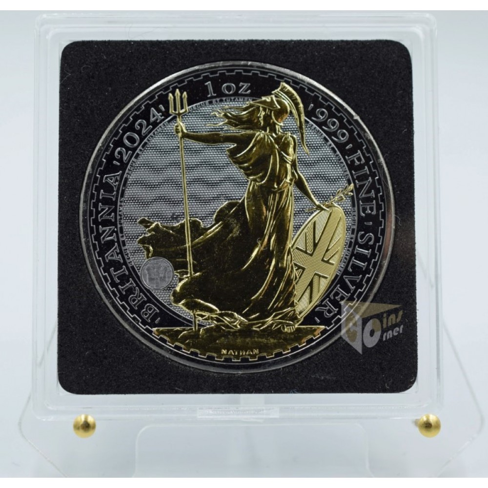 U.K. 2024 Britannia Golden Enigma Edition 1 Oz Silver Coin