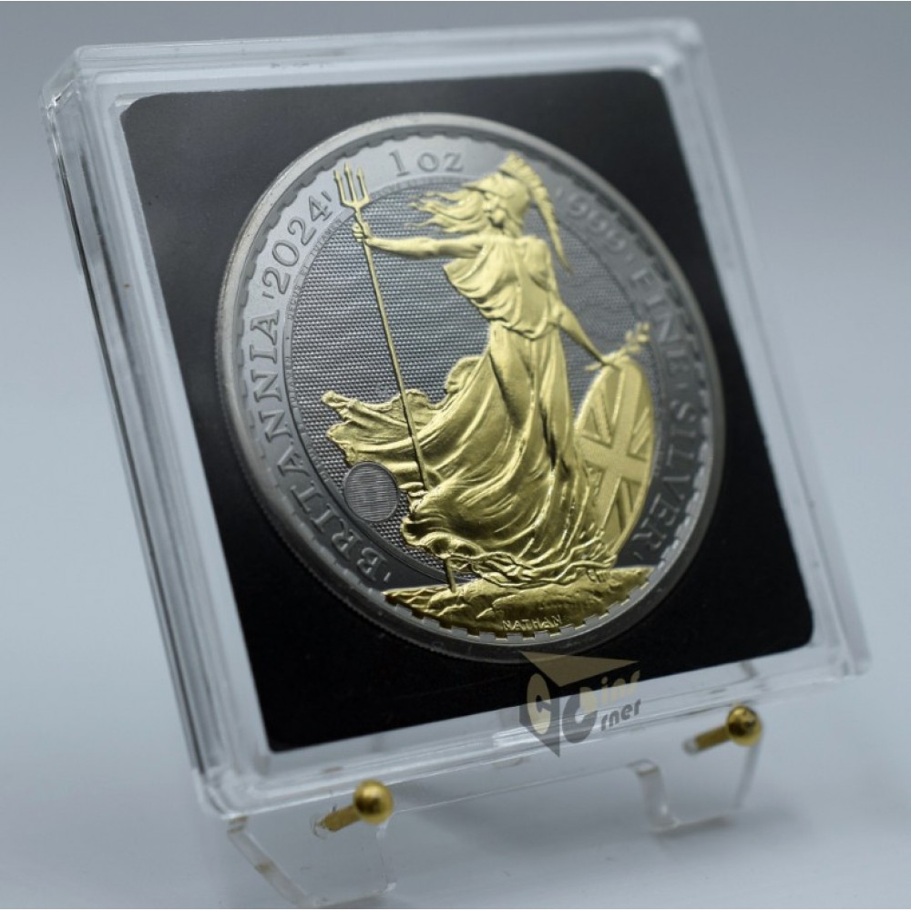 U.K. 2024 Britannia Golden Enigma Edition 1 Oz Silver Coin
