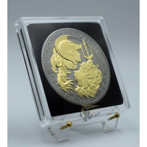 U.K. 2024 Britannia and Liberty Golden Enigma Edition 1 Oz Silver Coin