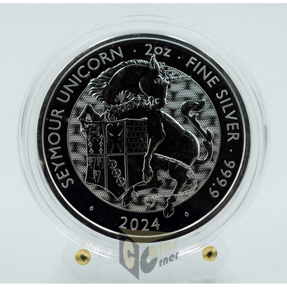 Seymour Unicorn - Tudor Beasts 2 Oz 2024 United Kingdom