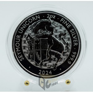 Seymour Unicorn - Tudor Beasts 2 Oz 2024 United Kingdom
