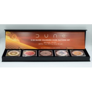 United States Dune 2 House Factions Set 5 X 1 Oz Silver Colorized Coin