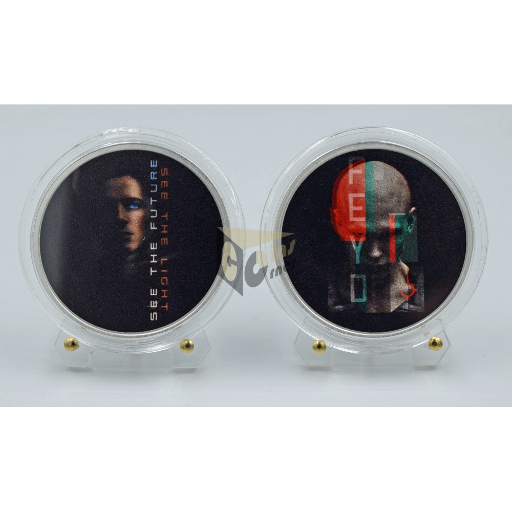 United States Dune 2 Fighter Set Paul Atreides and Feyd-Rautha Harkonnen 2 Colorized 1 Oz Silver Coins 