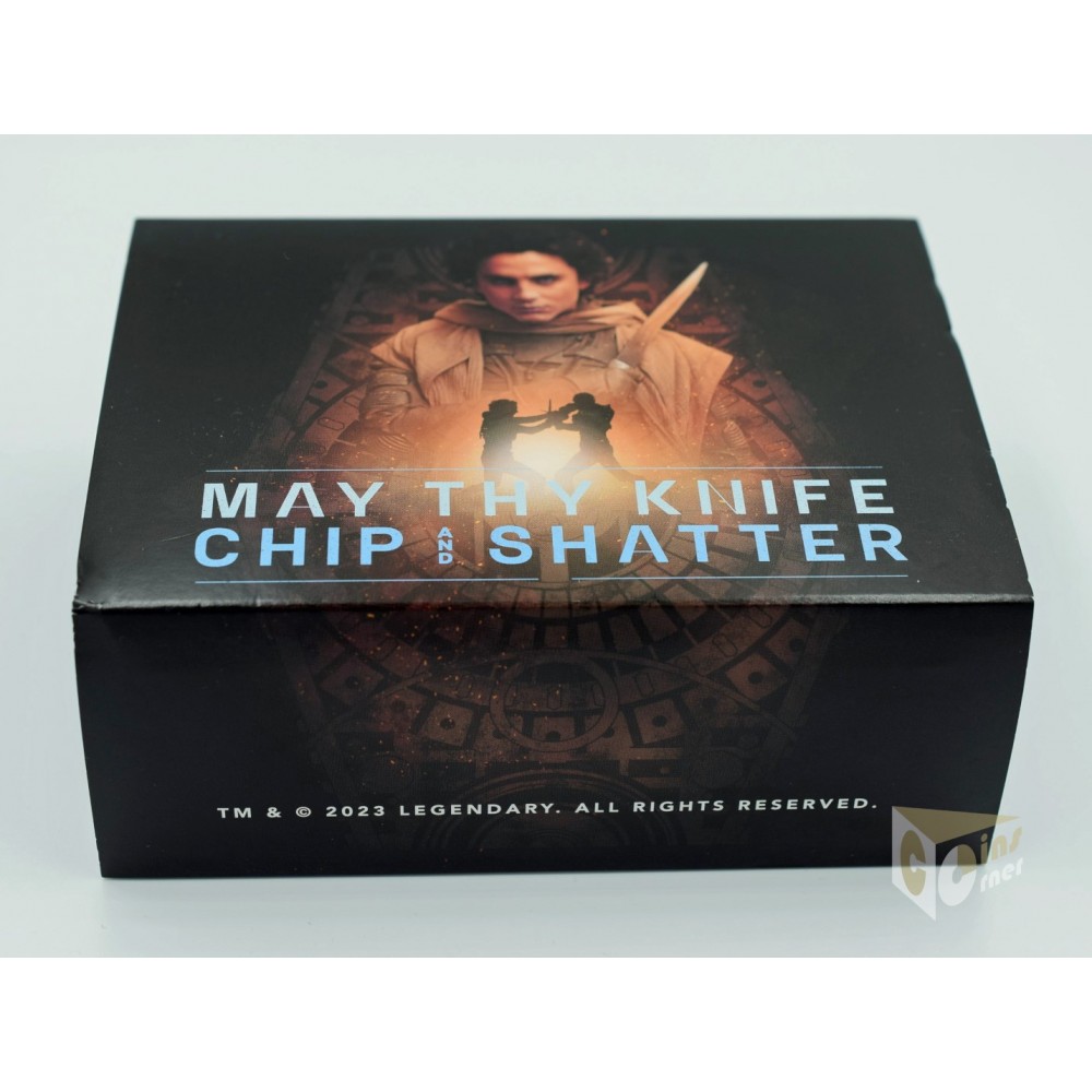 United States Dune 2 Fighter Set Paul Atreides and Feyd-Rautha Harkonnen 2 Colorized 1 Oz Silver Coins 