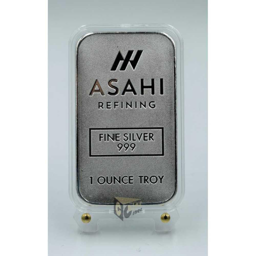 USA Asahi Refining 1 oz Silver Bar 999 in Capsule