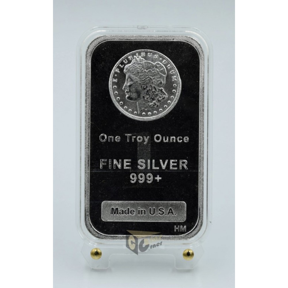 USA Highland Mint Morgan Dollar 1 oz Silver Bar 999 in Capsule