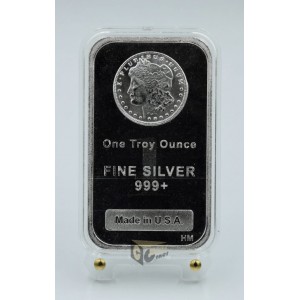 USA Highland Mint Morgan Dollar 1 oz Silver Bar 999 in Capsule