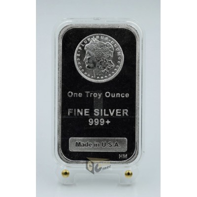 USA Highland Mint Morgan Dollar 1 oz Silver Bar 999 in Capsule