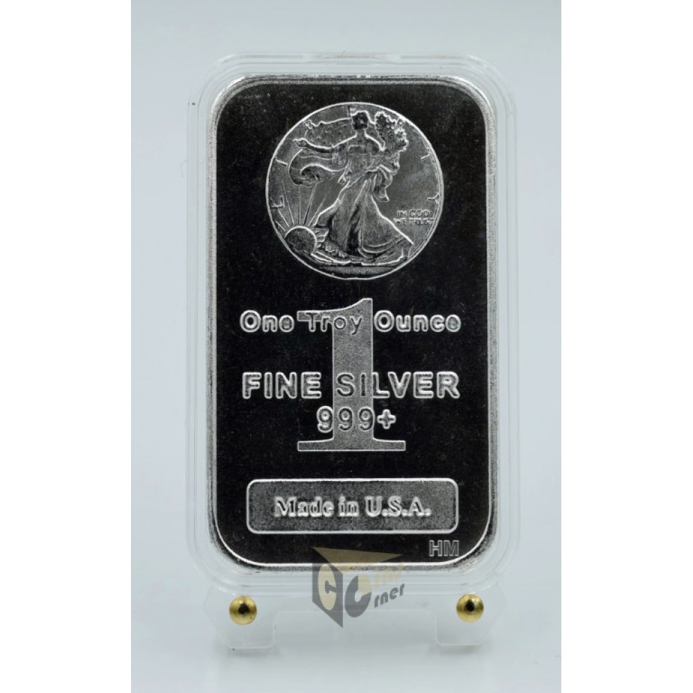 USA Highland Mint Walking Liberty 1 oz Silver Bar 999 in Capsule