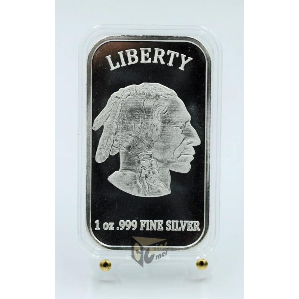 USA SilverTowne Buffalo 1 oz Silver Bar 999 in Capsule